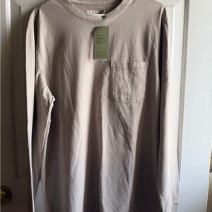 Goodfellow & Co Men’s Long Sleeve Pocket Tee in Taupe